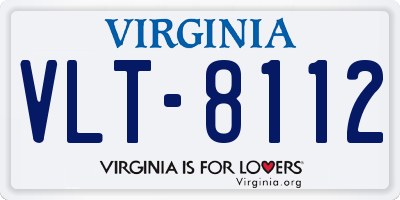 VA license plate VLT8112