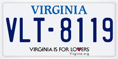VA license plate VLT8119