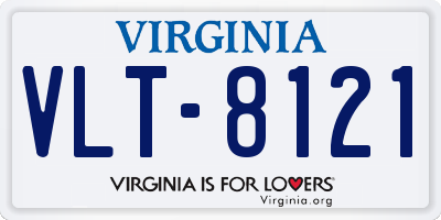 VA license plate VLT8121