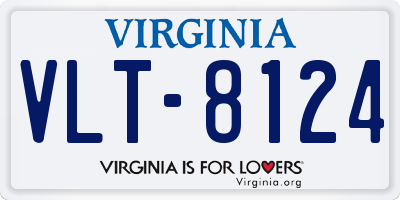 VA license plate VLT8124