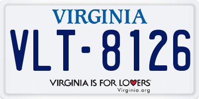 VA license plate VLT8126