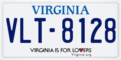 VA license plate VLT8128