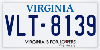 VA license plate VLT8139