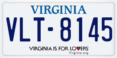 VA license plate VLT8145