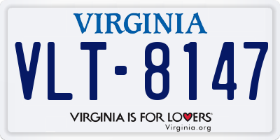 VA license plate VLT8147