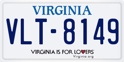 VA license plate VLT8149