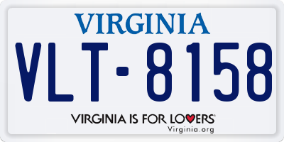 VA license plate VLT8158