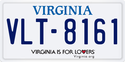 VA license plate VLT8161