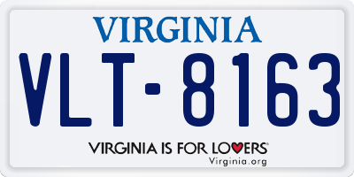 VA license plate VLT8163