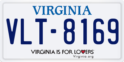 VA license plate VLT8169