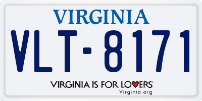 VA license plate VLT8171