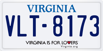 VA license plate VLT8173