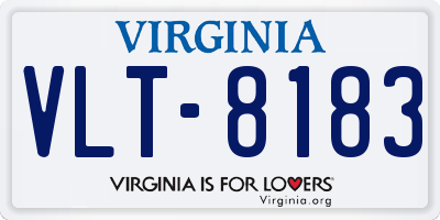 VA license plate VLT8183