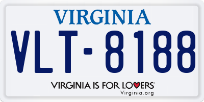 VA license plate VLT8188