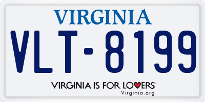 VA license plate VLT8199