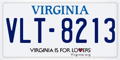 VA license plate VLT8213