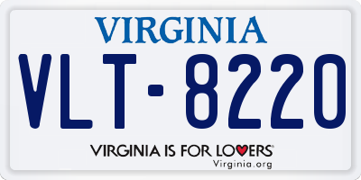 VA license plate VLT8220