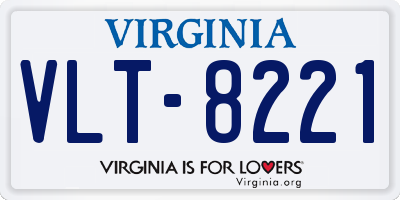 VA license plate VLT8221