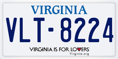 VA license plate VLT8224