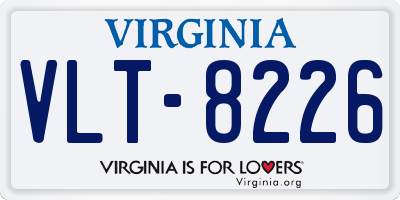 VA license plate VLT8226