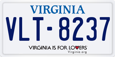 VA license plate VLT8237