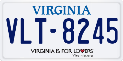 VA license plate VLT8245