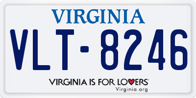 VA license plate VLT8246