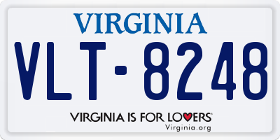 VA license plate VLT8248