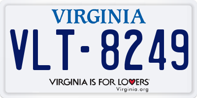 VA license plate VLT8249