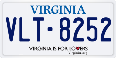 VA license plate VLT8252