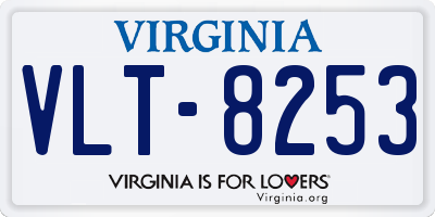 VA license plate VLT8253
