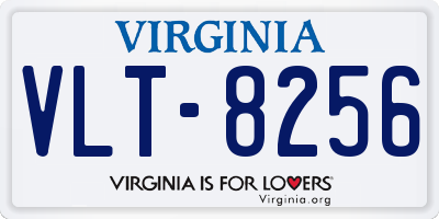 VA license plate VLT8256