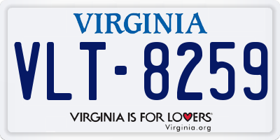 VA license plate VLT8259