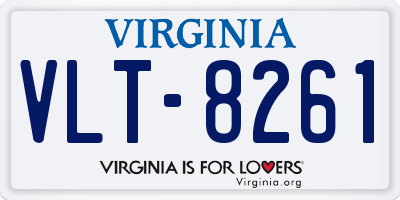VA license plate VLT8261