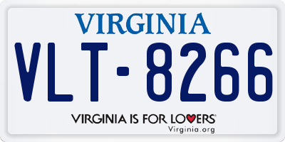 VA license plate VLT8266
