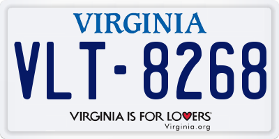 VA license plate VLT8268