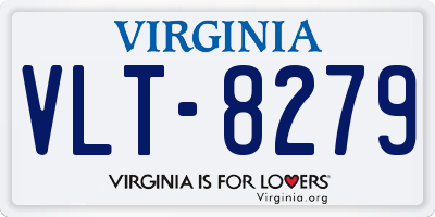 VA license plate VLT8279