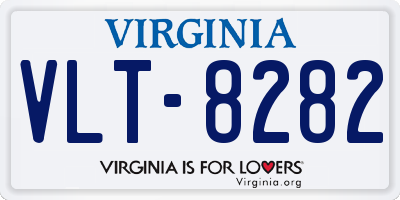VA license plate VLT8282