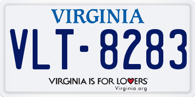 VA license plate VLT8283