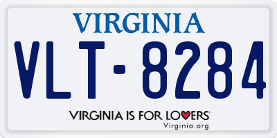 VA license plate VLT8284