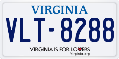 VA license plate VLT8288