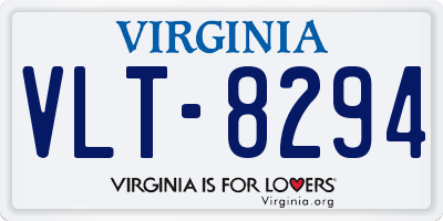 VA license plate VLT8294
