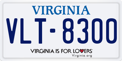 VA license plate VLT8300