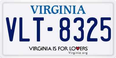 VA license plate VLT8325