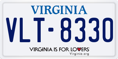 VA license plate VLT8330