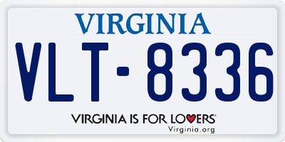 VA license plate VLT8336