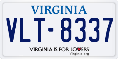 VA license plate VLT8337