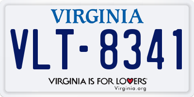 VA license plate VLT8341