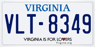VA license plate VLT8349