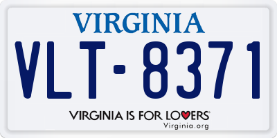 VA license plate VLT8371